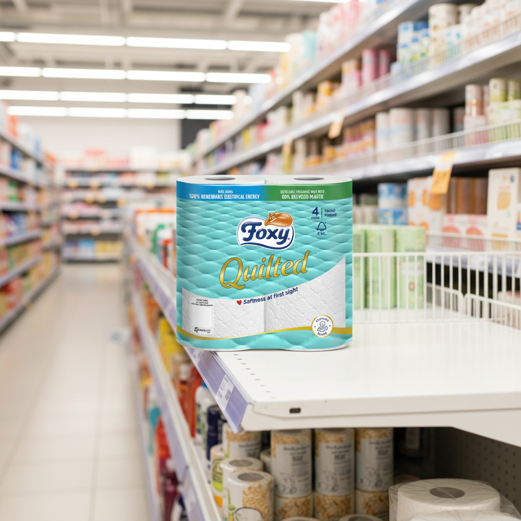 10 x Foxy Toilet Tissue Quilted - 4 PACK