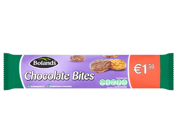 24 x Bolands Chocolate Bites 135G