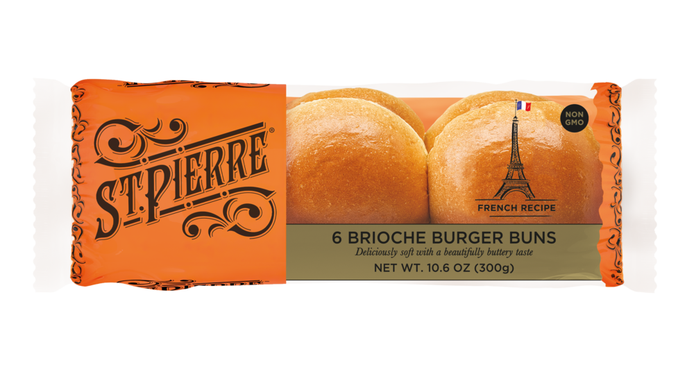 7 x St Pierre 6 Brioche Burger Buns - 307GM