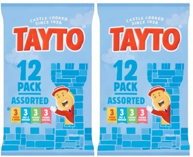 24 x Tayto Assorted Crisps (2x12 Packs) 25G