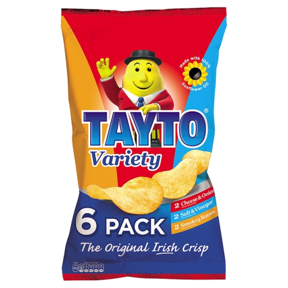 16 x Tayto Variety Pack 6 X 25G