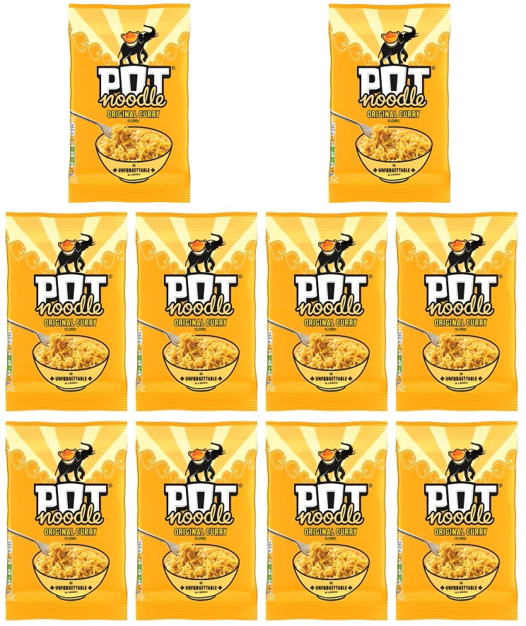 10 X Pot Noodle Block Original Curry - 114G