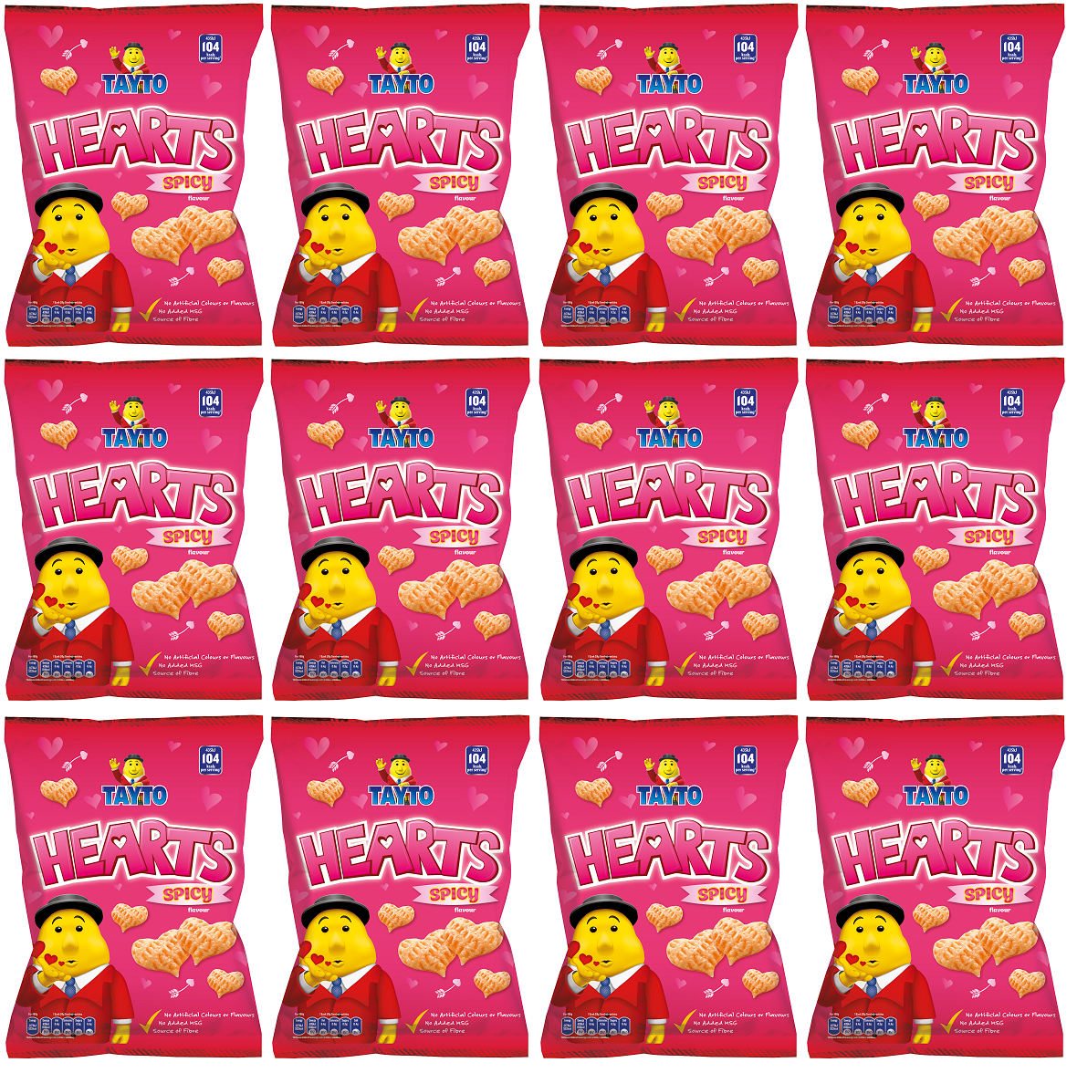 12 x Tayto Hearts Sharing 95G