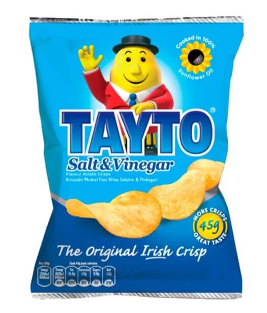 50 x Tayto Salt & Vinegar 37g