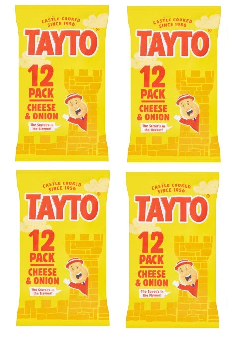 48 x Tayto Cheese & Onion 25g (4x12 Pack)