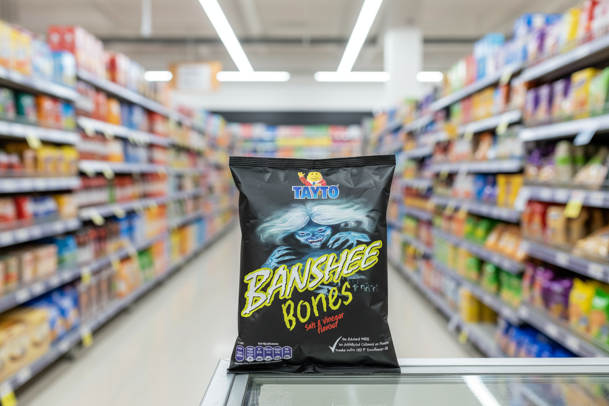 32 x Tayto Banshee Bones Salt & Vinegar Flavour 40G