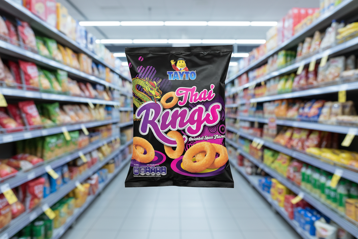 32 x Tayto Thai Rings Oriental Spice Flavour 42G