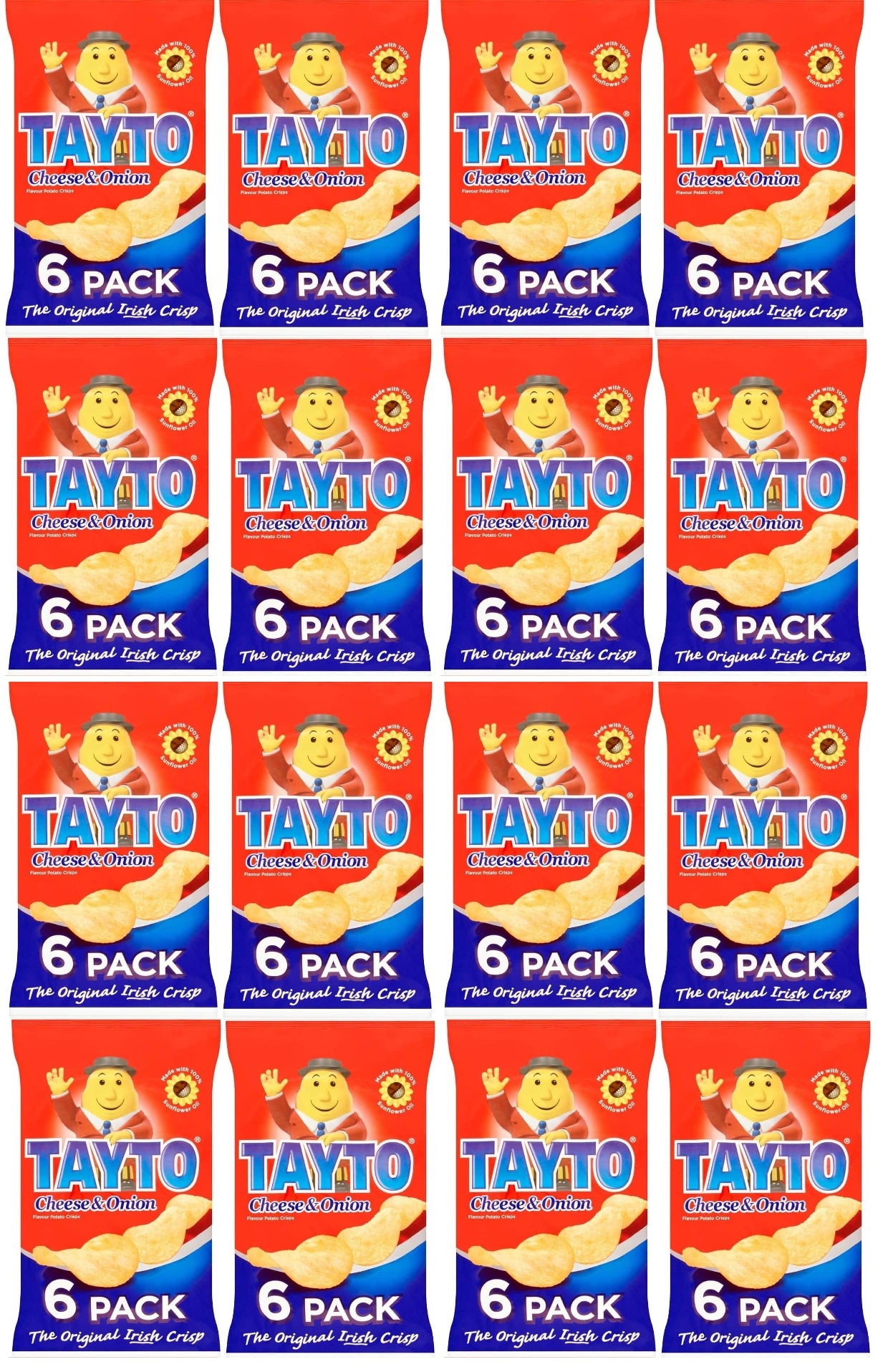 96 x Tayto Cheese and Onion 25g Mega Box