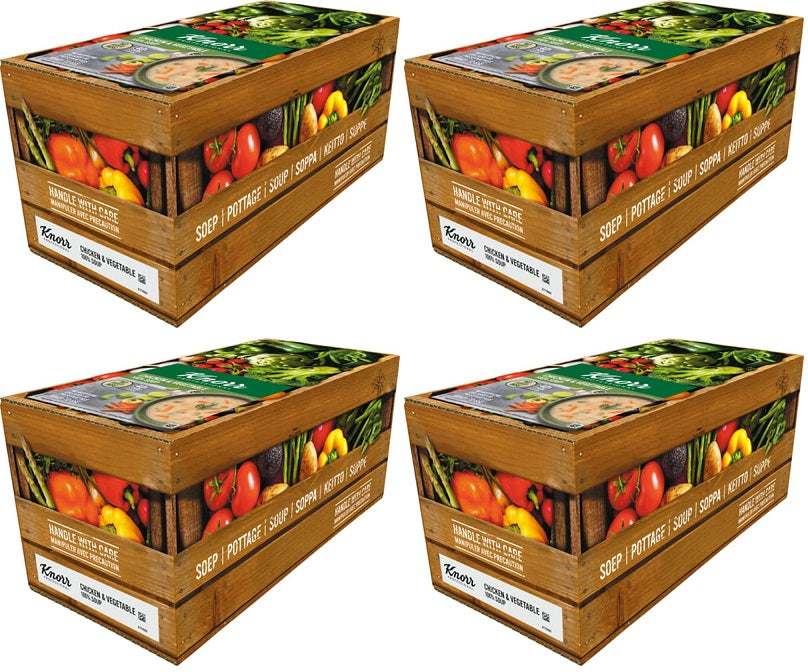 4 x Knorr Soup 100% Chicken And Vegetable 2.5L