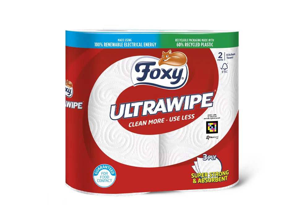 6 x Foxy Kitchen Towel Ultrawipe  - 2 PACK
