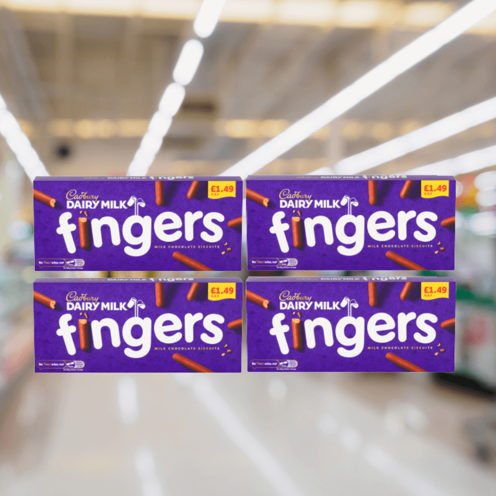 4 X Cadbury Fingers - 114Gm