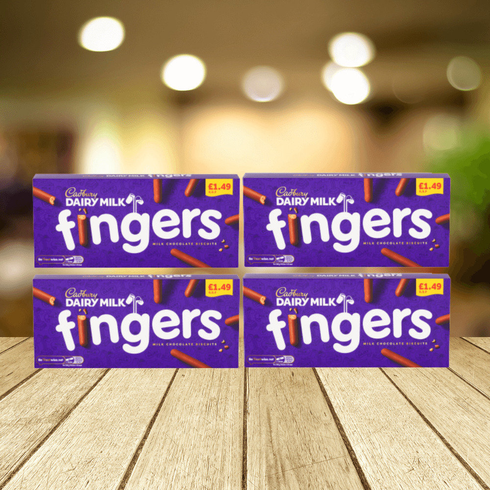 4 X Cadbury Fingers - 114Gm