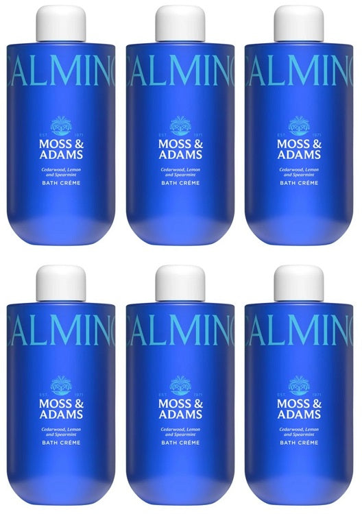 6 X Moss & Adams Bath Crème Calming - 600Ml