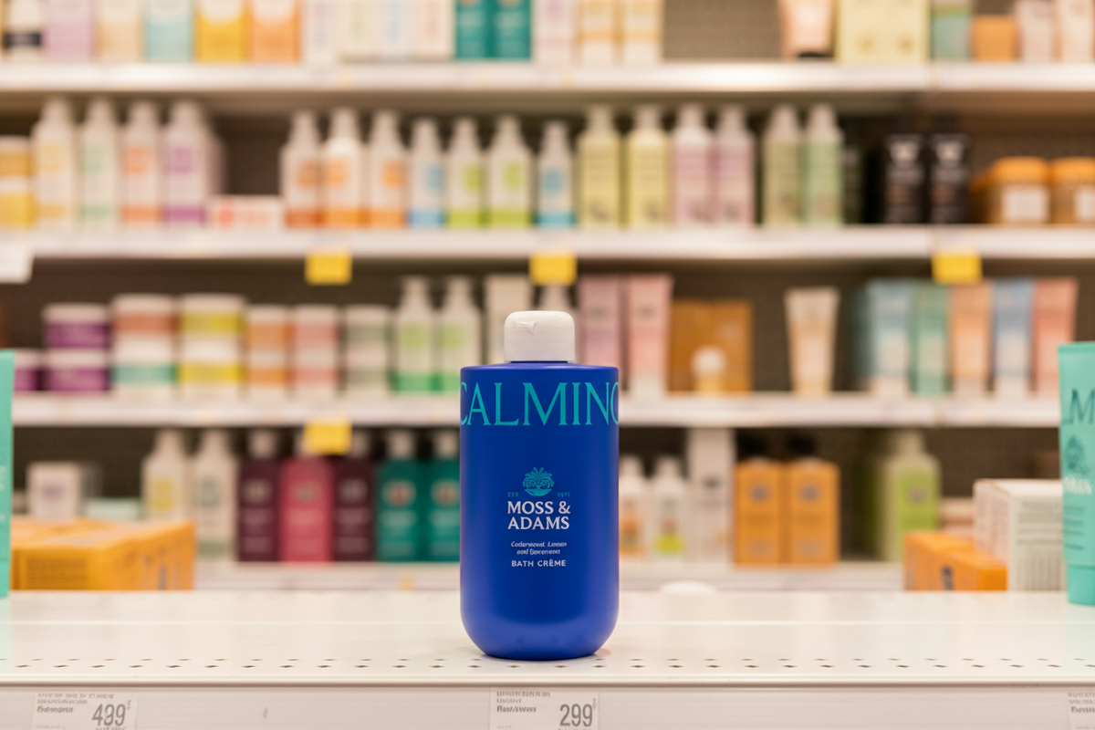 6 X Moss & Adams Bath Crème Calming - 600Ml