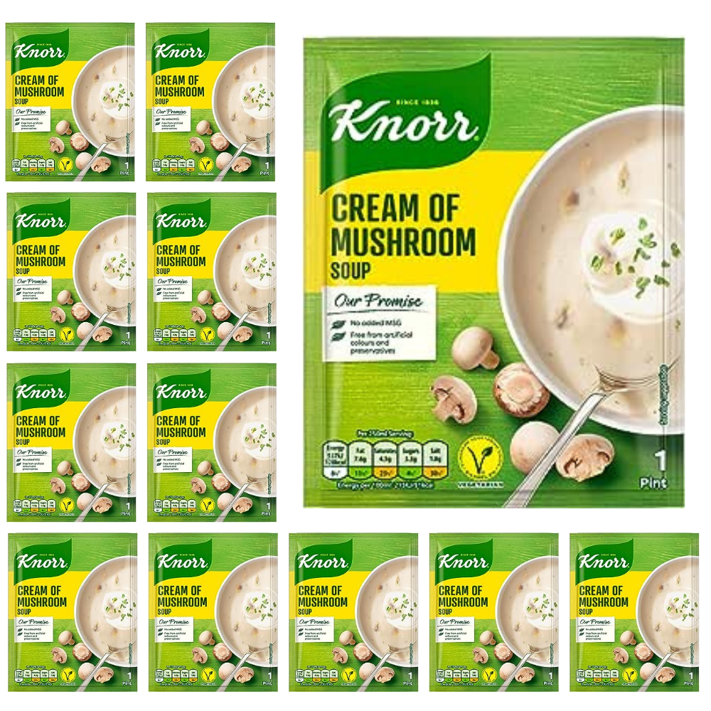 12 x Knorr Soup Cream Of Mushroom 42G