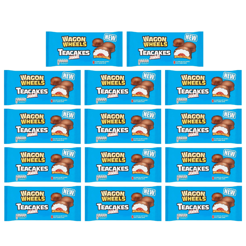 14 x Wagon Wheels Jammie Teacakes 120Gm