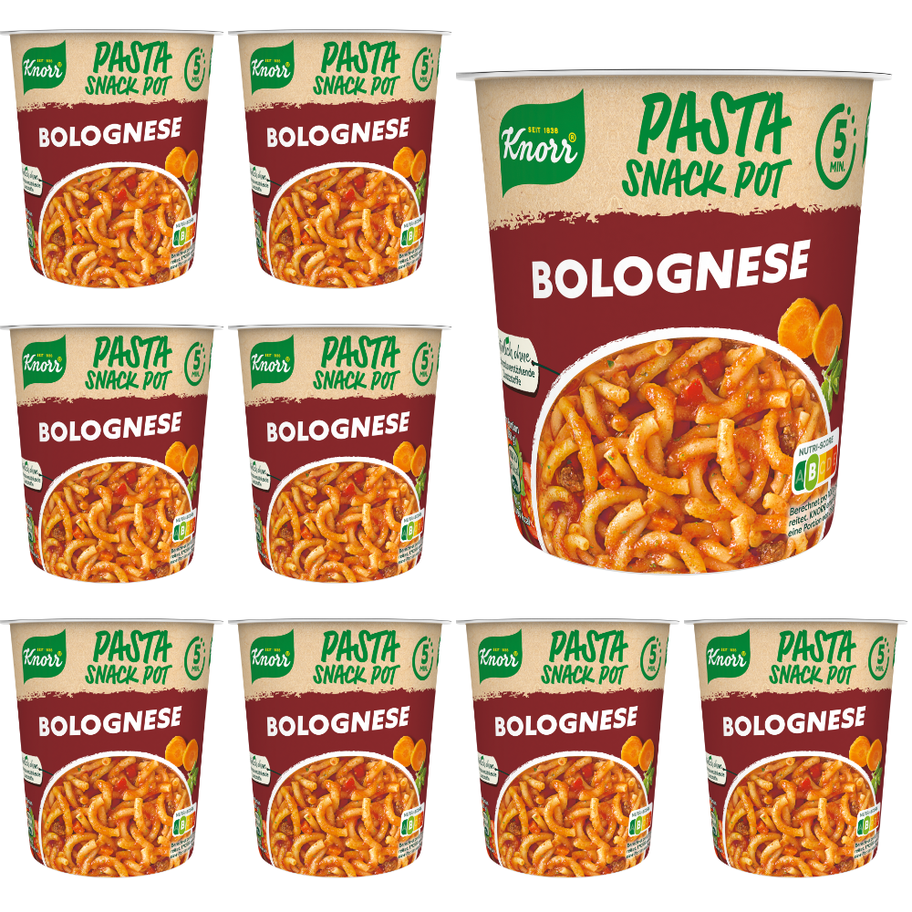 8 x Knorr Quick Lunch Pasta Bolognese 68G