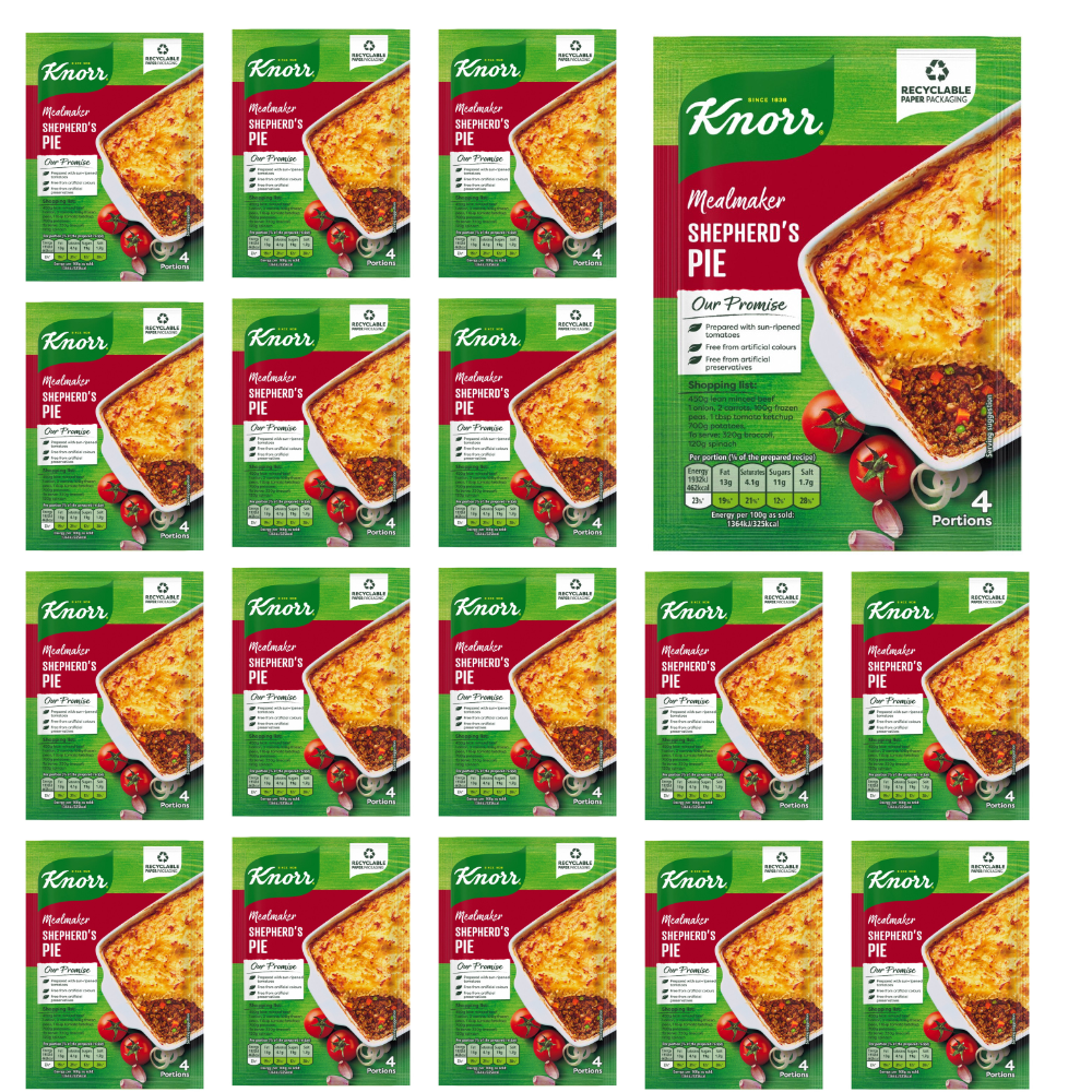 16 x Knorr Mealmaker Shepherds Pie Sachet 42Gm