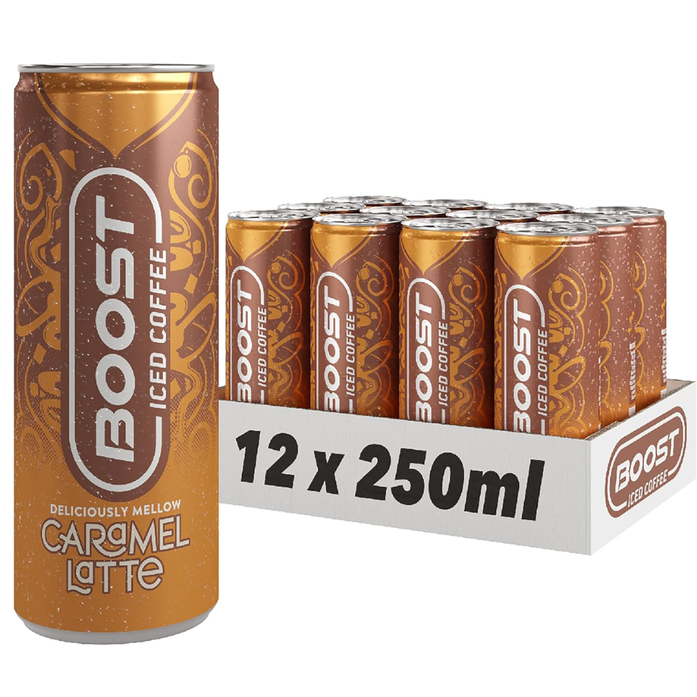 12 x Boost Iced Coffee Caramel Latte  250Ml