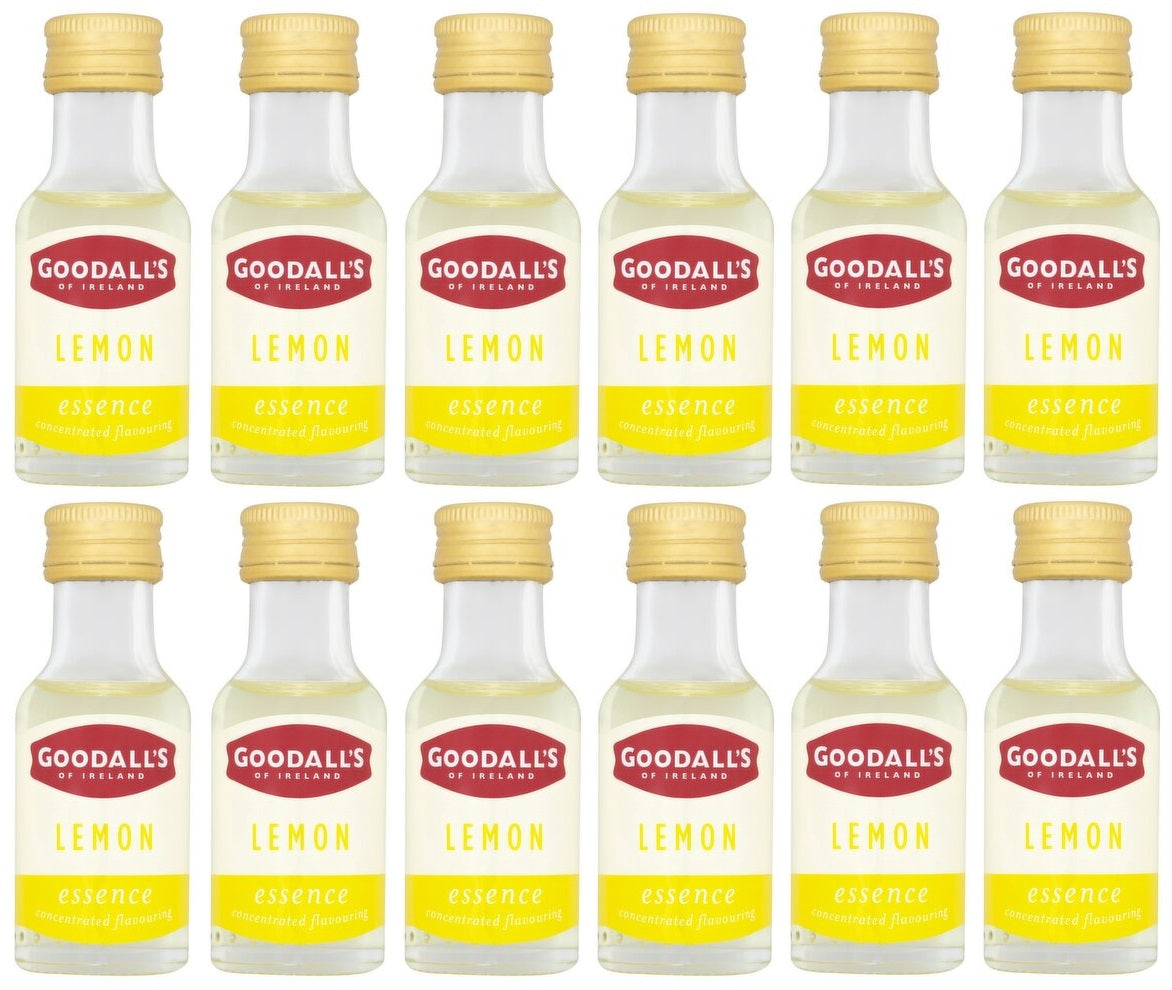 12 x Goodall's Lemon Essence Concentrated Flavouring 25Ml