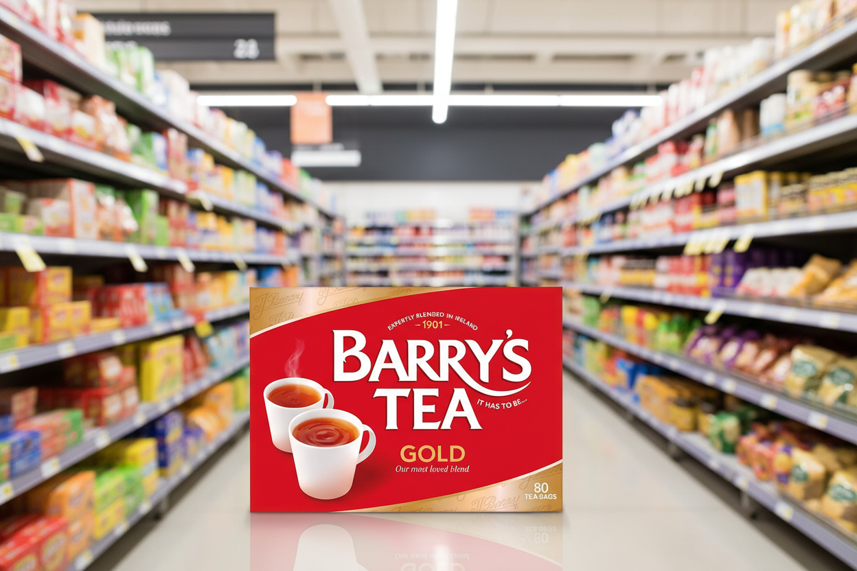 6 x Barry's Tea Gold 80 Tea Bags 250G