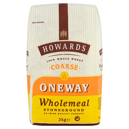 8 x Howards One Way Wholemeal Stoneground Flour 2Kg