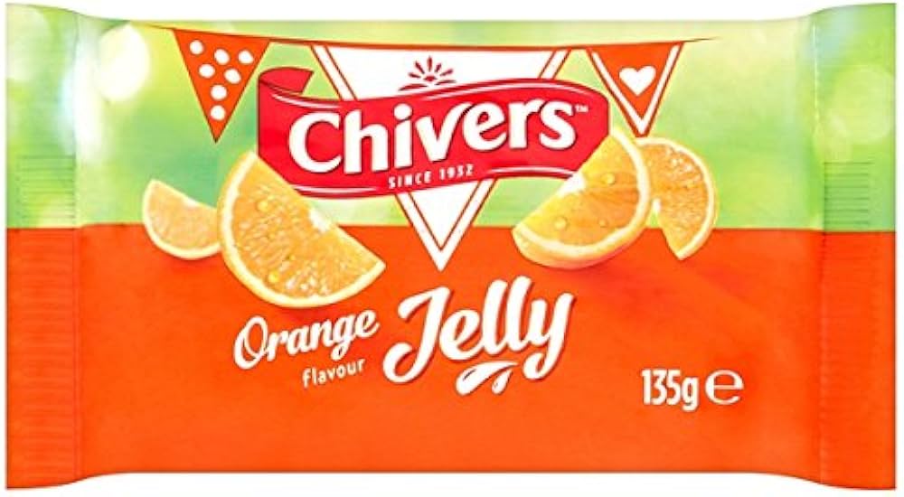 12 x Chivers Orange Flavour Jelly 135G