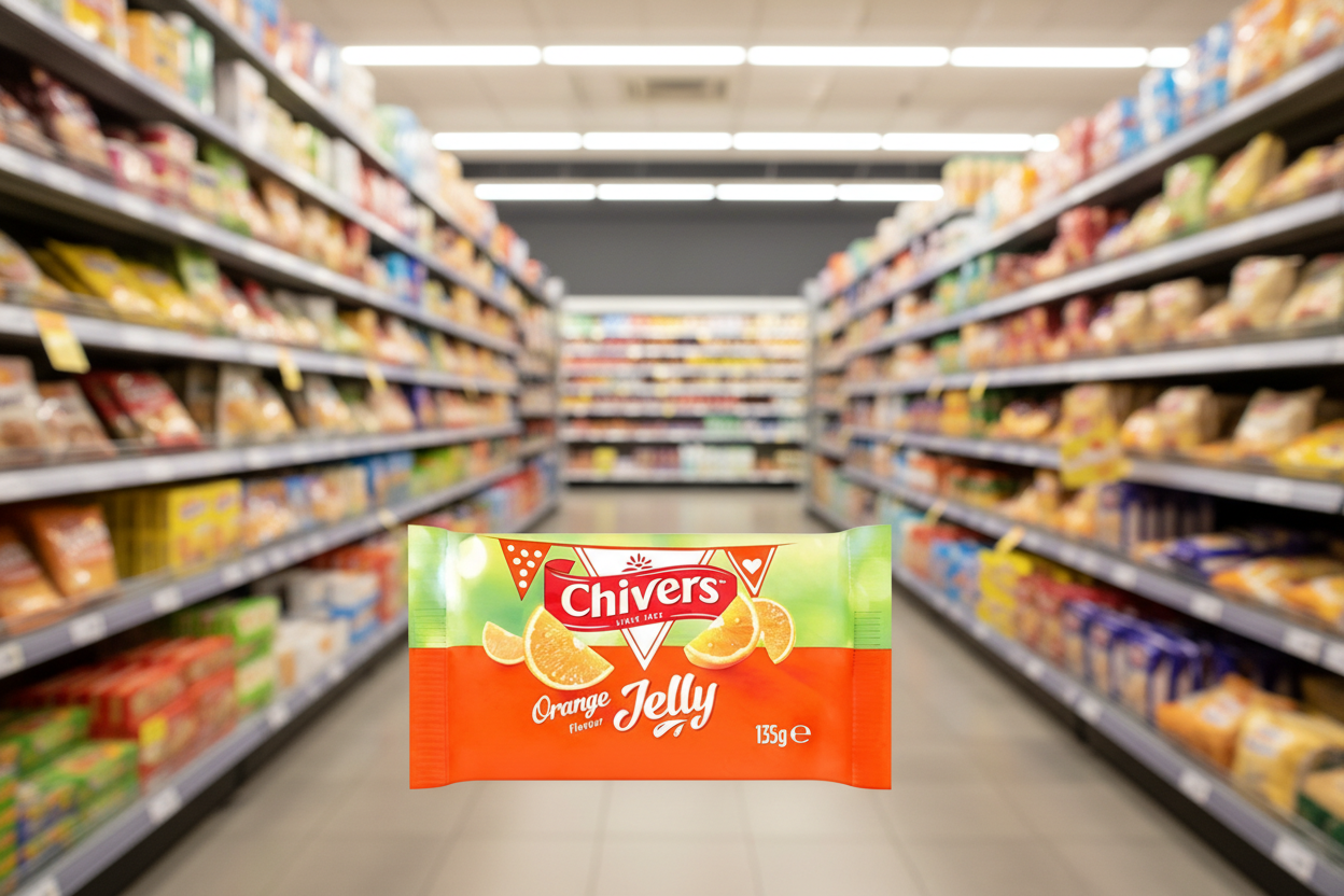 12 x Chivers Orange Flavour Jelly 135G