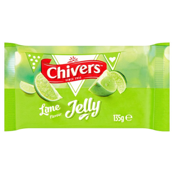 12 x Chivers Lime Flavour Jelly 135G