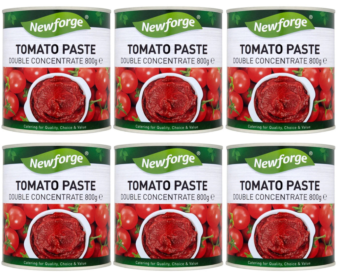 6 x Newforge Tomato Paste Double Concentrate 800G