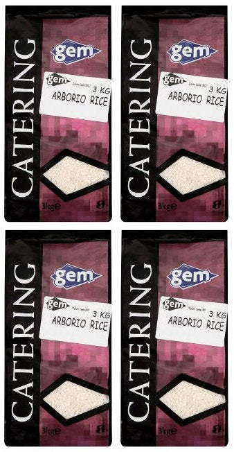 4 x Gem Catering Arborio Rice 3Kg