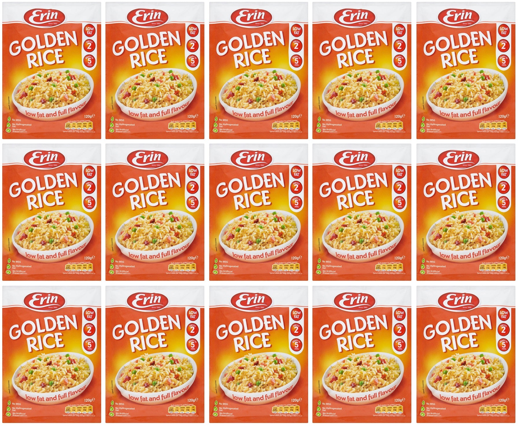 15 x Erin Golden Rice 120G