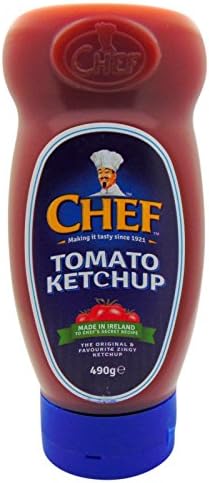 12 x Chef Tomato Ketchup 490G