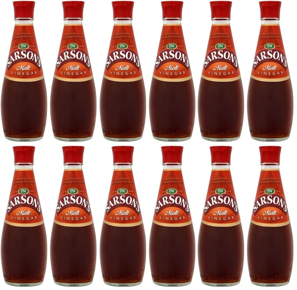 12 x Sarson's Malt Vinegar 250Ml