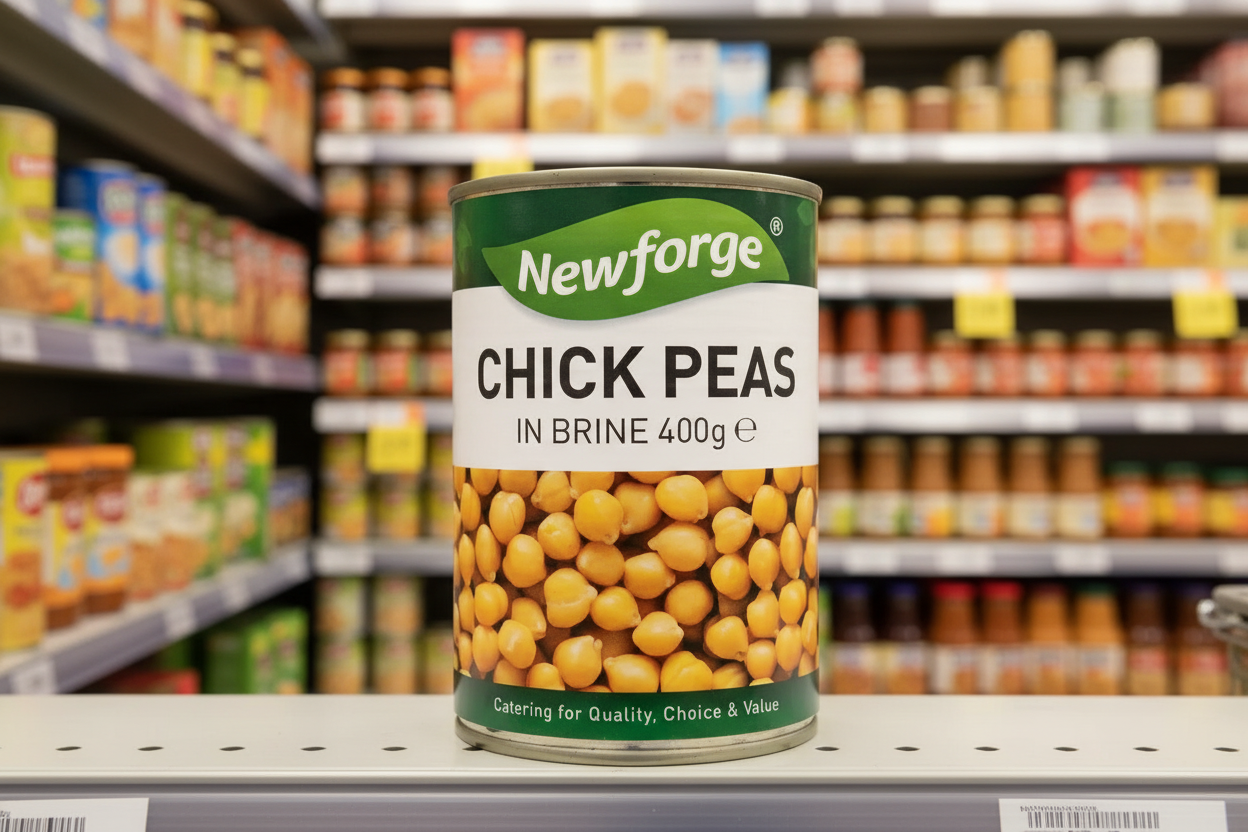 12 x Newforge Chick Peas In Brine 400G