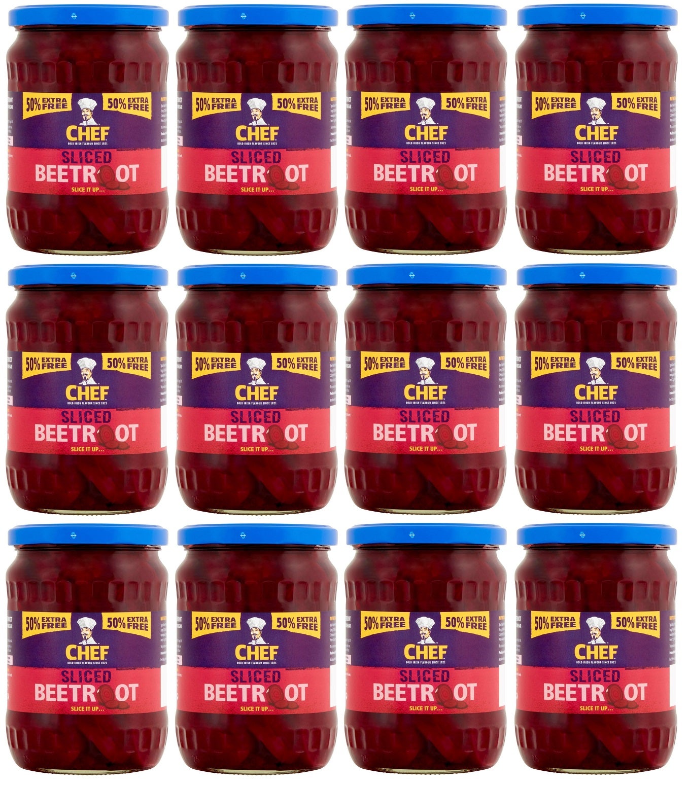 12 x Chef Sliced Beetroot 350G