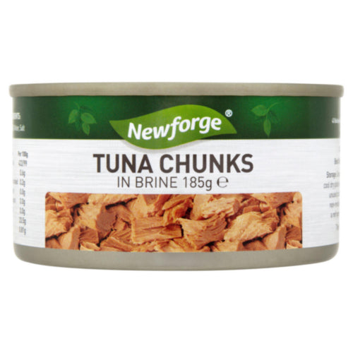 12 x Newforge Tuna Chunks In Brine 185G