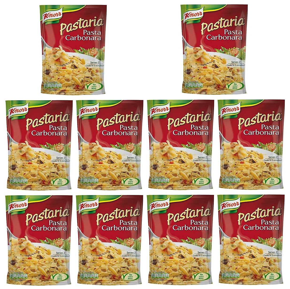 10 x Knorr Pastaria Pasta Carbonara 155 G