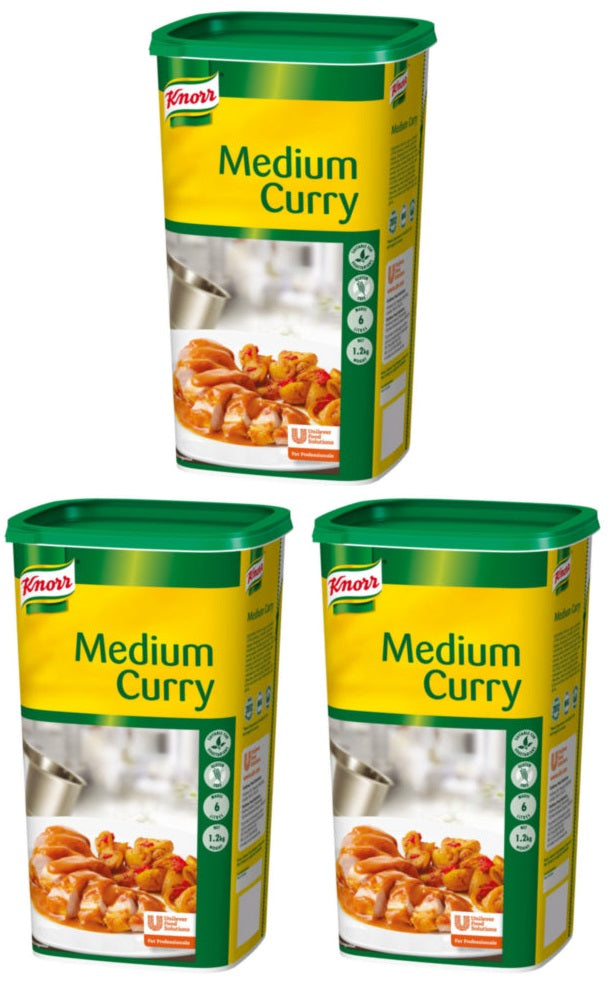 3 x Knorr Gluten Free Medium Curry Sauce Mix 6L