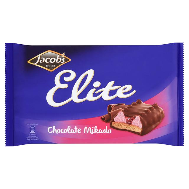 18 x Jacob's Elite Chocolate Mikado 176G