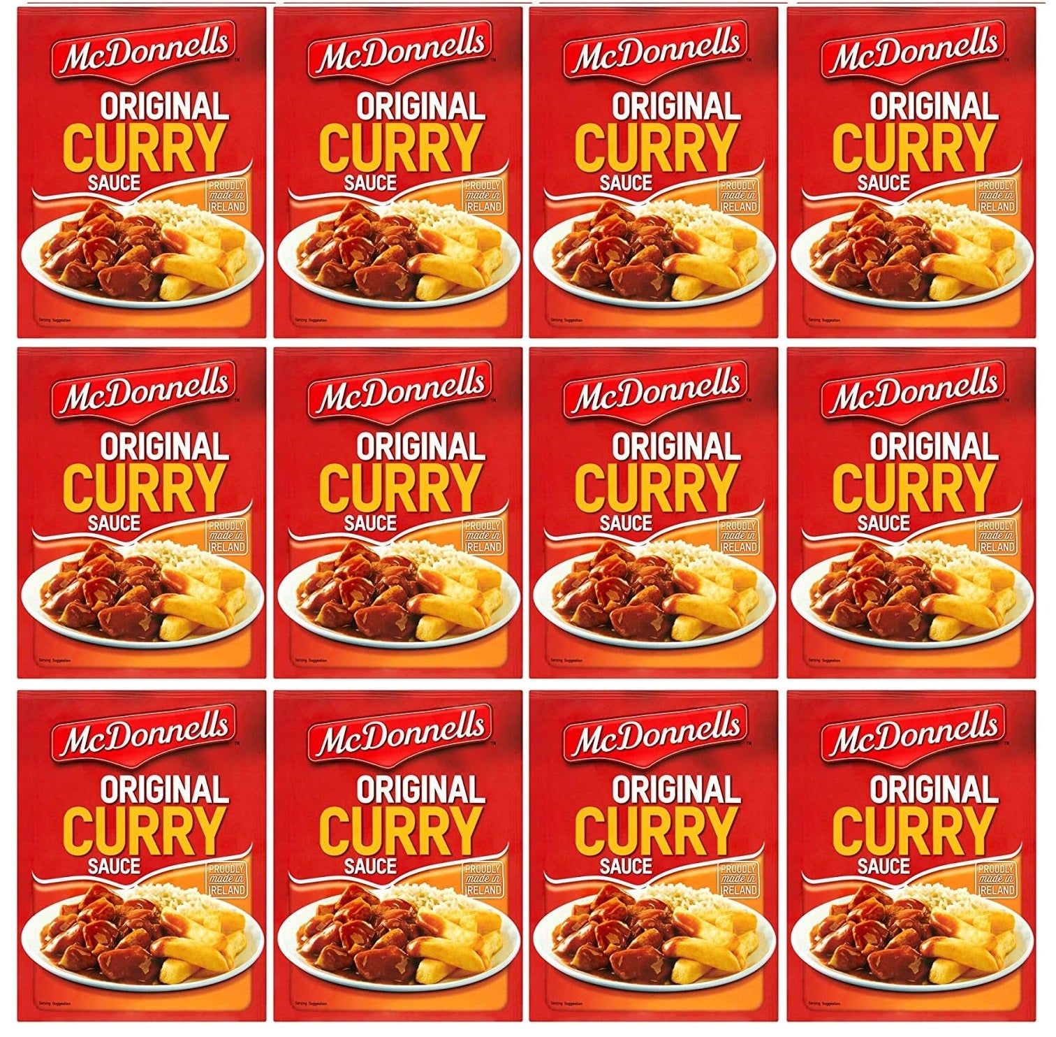 12 x Mcdonnells Original Curry Sauce 500G +25% Extra