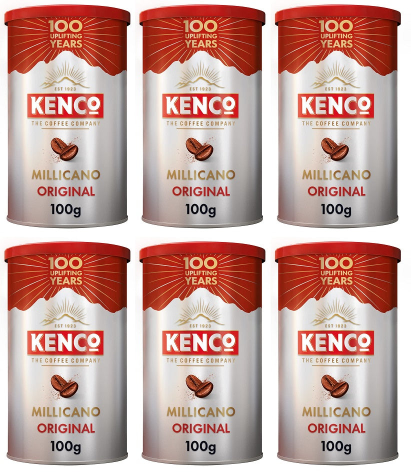 6 x Kenco Millicano Americano Original Instant Coffee 100G