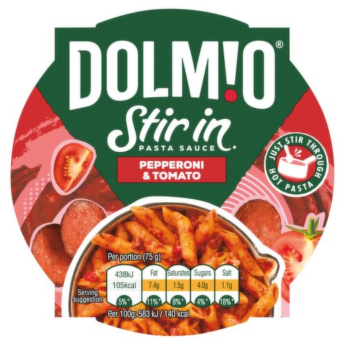 7 x Dolmio Stir In Pasta Sauce Pepperoni & Tomato 150G