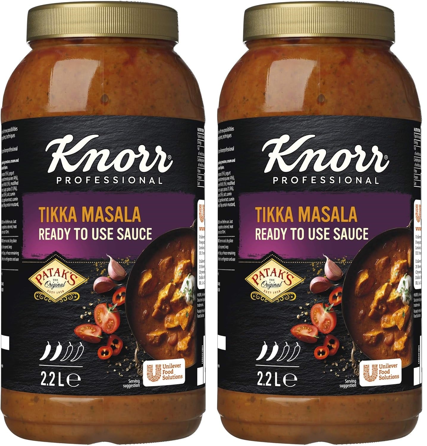 2 x Knorr Professional Tikka Masala Sauce 2.2L