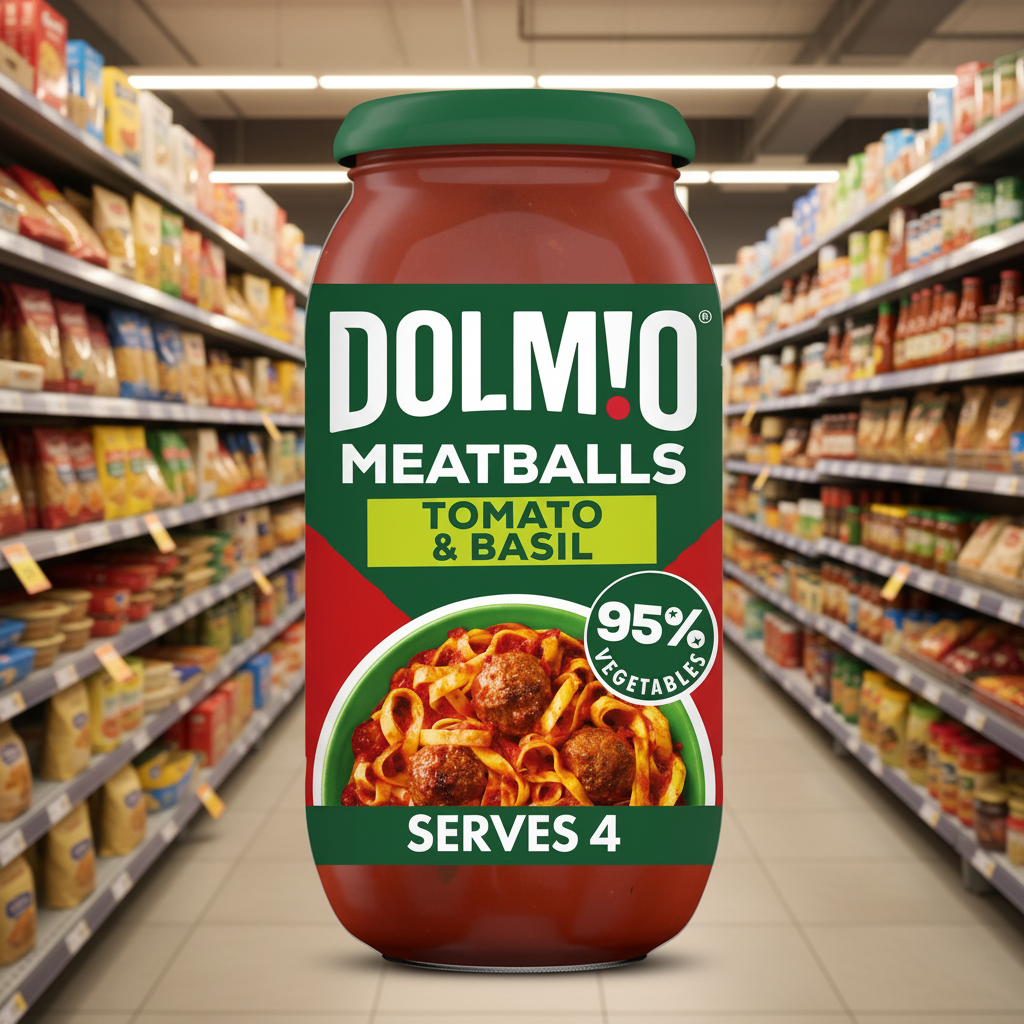 6 x Dolmio Meatball Tomato And Basil Pasta Sauce 500G