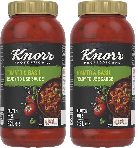 2 x Knorr Professional Tomato & Basil Sauce 2.2L