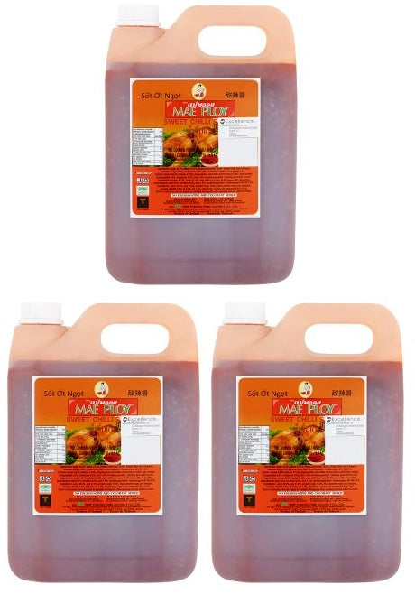 3 x Mae Ploy Sweet Chilli Sauce 4700Ml