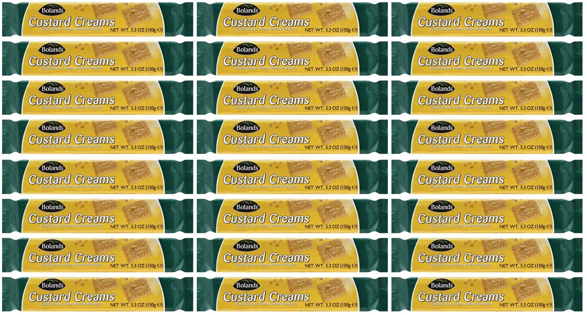 24 x Bolands Custard Creams 150G