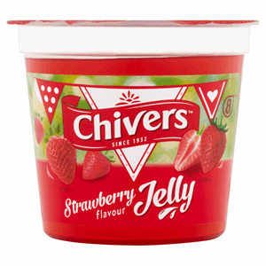 12 x Chivers Strawberry Flavour Jelly 125G