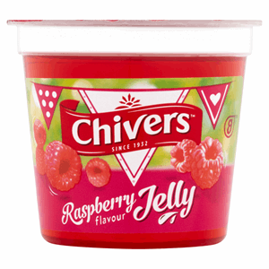 12 x Chivers Raspberry Flavour Jelly 125G